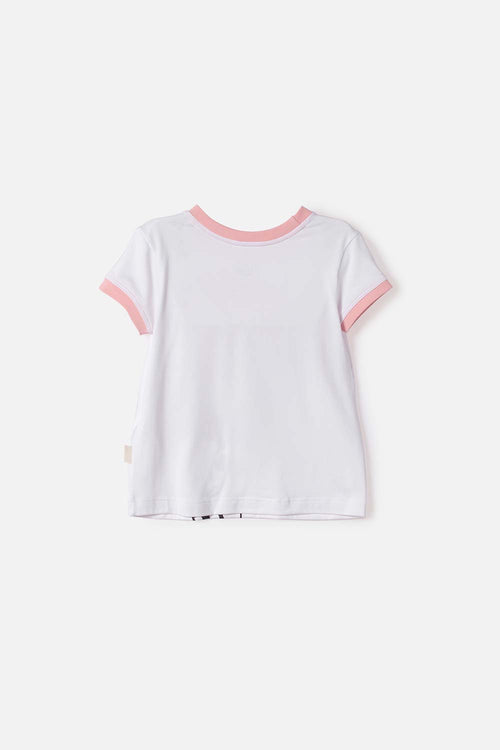 CAMISETA DE TOY STORY MANGA CORTA BLANCO PARA NIÑA 2T A 6T