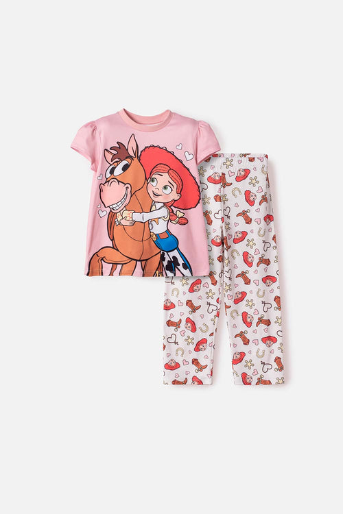 PIJAMA DE TOY STORY PANTALÓN LARGO MULTICOLOR PARA NIÑA 2T A 6T