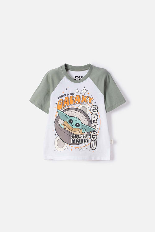 CAMISETA DE MANDALORIAN MANGA CORTA MULTICOLOR PARA NIÑO 2T A 6T