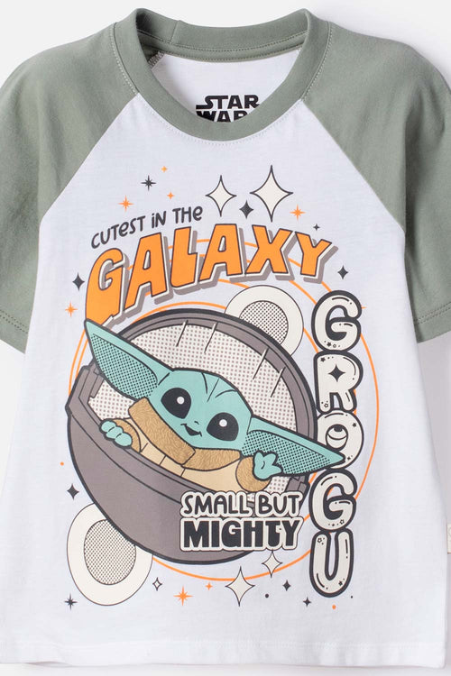 CAMISETA DE MANDALORIAN MANGA CORTA MULTICOLOR PARA NIÑO 2T A 6T
