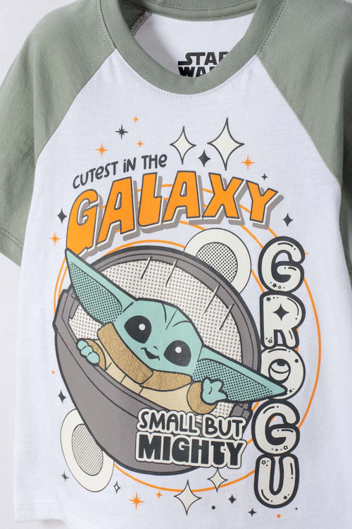 CAMISETA DE MANDALORIAN MANGA CORTA MULTICOLOR PARA NIÑO 2T A 6T