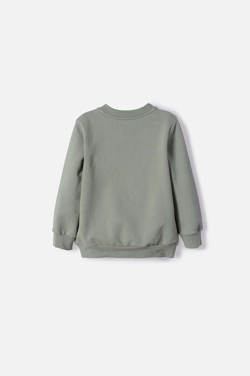BUZO DE MANDALORIAN CERRADO VERDE PARA NIÑO 2T A 6T