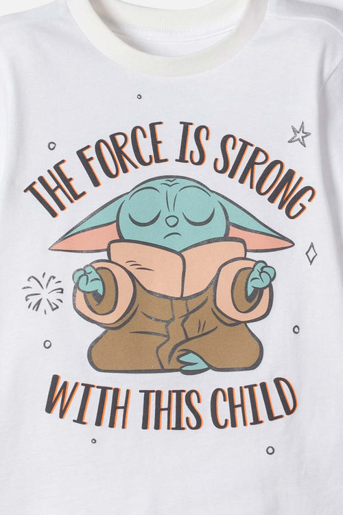 PIJAMA DE MANDALORIAN PANTALÓN LARGO MULTICOLOR PARA NIÑO 2T A 6T