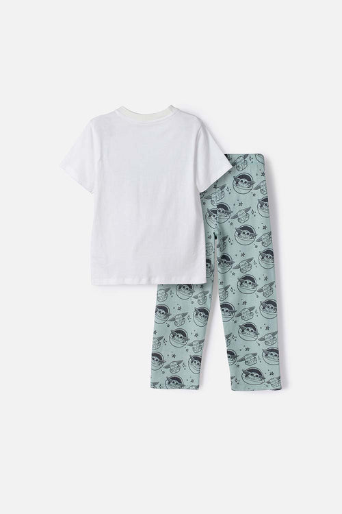 PIJAMA DE MANDALORIAN PANTALÓN LARGO MULTICOLOR PARA NIÑO 2T A 6T