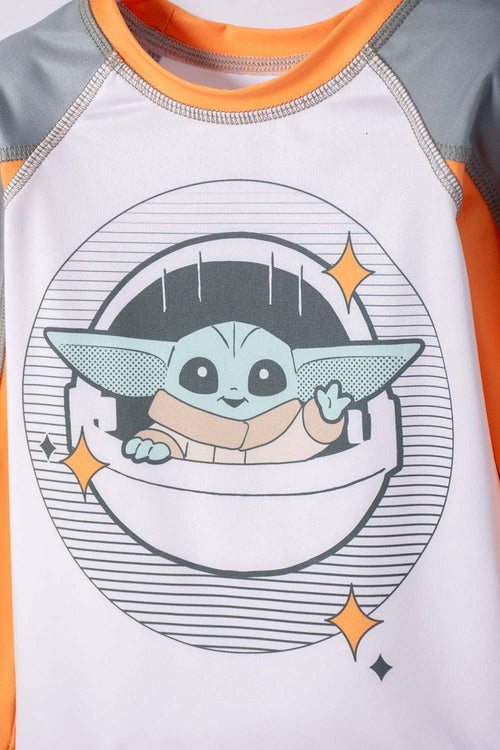 CONJUNTO DE BAÑO DE MANDALORIAN MULITICOLOR PARA NIÑO 2T A 6T