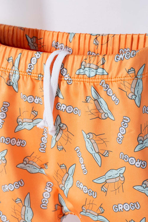 CONJUNTO DE BAÑO DE MANDALORIAN MULITICOLOR PARA NIÑO 2T A 6T