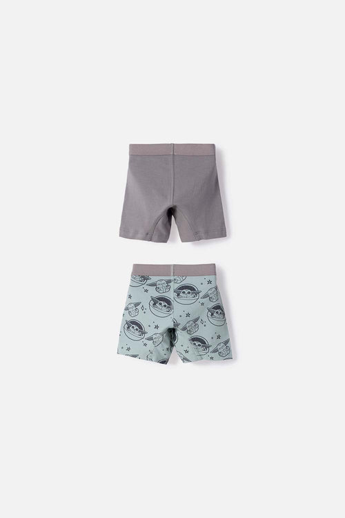 PACK X2 BOXER DE MANDALORIAN MULTICOLOR PARA NIÑO 2T A 6T