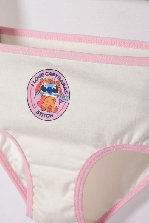 PACK X2 PANTIES DE LILO Y STITCH MULTICOLOR PARA NIÑA 2T A 6T