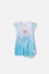 PIJAMA DE FROZEN CON BOLEROS AZUL PARA NIÑA 2T A 6T