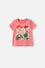 CAMISETA DE TOY STORY MANGA CORTA ROSADA PARA NIÑA 3T A 6T