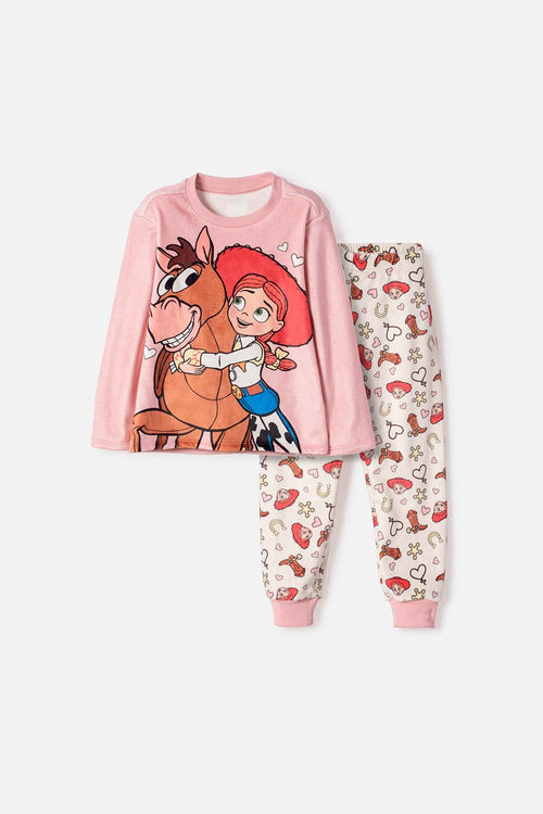 PIJAMA DE TOY STORY PANTALÓN LARGO ROSADO PARA NIÑA