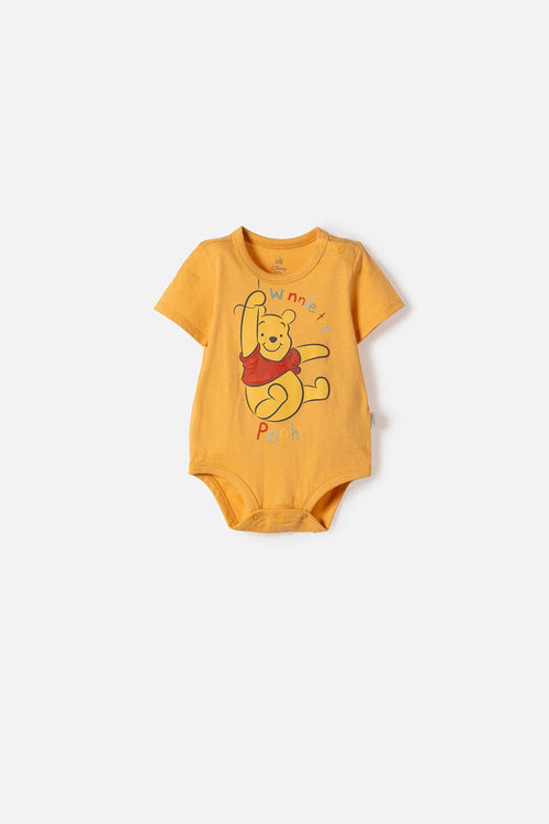 BODY DE WINNIE THE POOH MANGA CORTA TRIGO PARA BEBÉ NIÑO