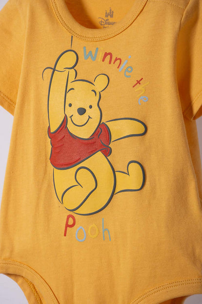 BODY DE WINNIE THE POOH MANGA CORTA TRIGO PARA BEBÉ NIÑO