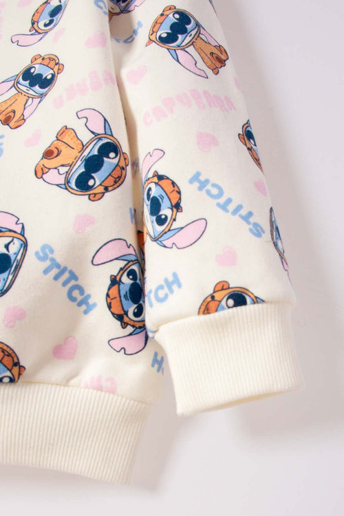 CONJUNTO DE STITCH Y CAPYBARA MULTICOLOR PARA NIÑA 2T A 6T