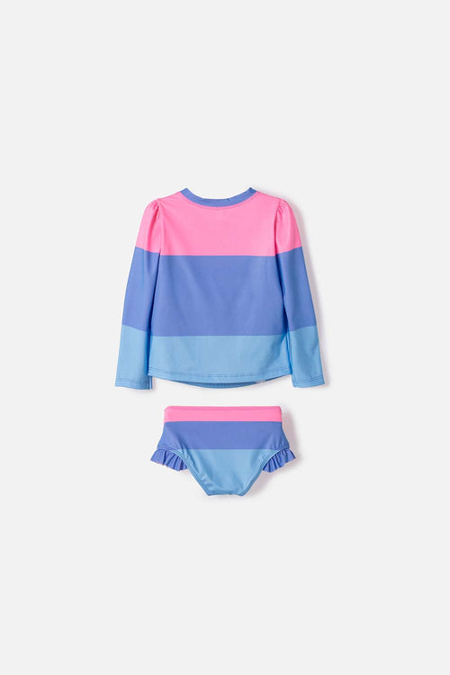 CONJUNTO DE BAÑO DE STITCH Y CAPYBARA MULTICOLOR PARA NIÑA 2T A 6T