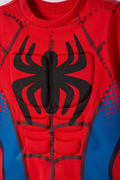 CAMISETA DE SPIDEY MANGA CORTA ROJA PARA NIÑO 2T A 6T