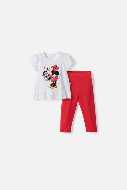 CONJUNTO DE MINNIE MOUSE MULTICOLOR PARA BEBÉ NIÑA