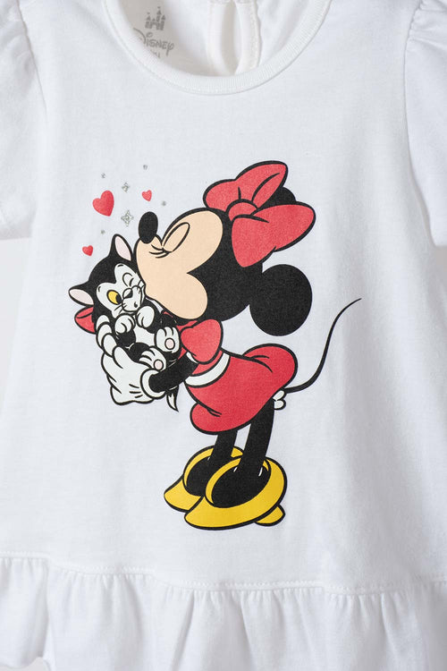 CONJUNTO DE MINNIE MOUSE CON LEGGINS MULTICOLOR PARA NIÑA 2T A 6T