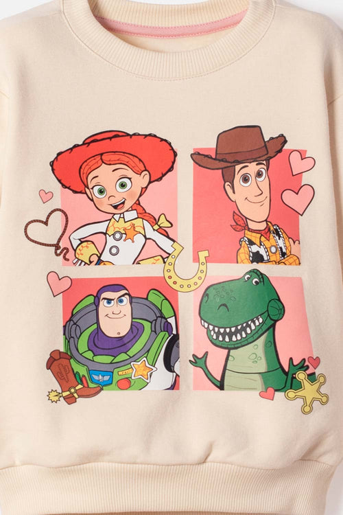 CONJUNTO DE TOY STORY CON BUZO MULTICOLOR PARA NIÑA 2T A 6T