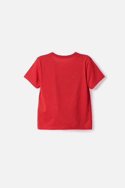 CAMISETA DE PAW PATROL MANGA CORTA ROJO PARA NIÑO