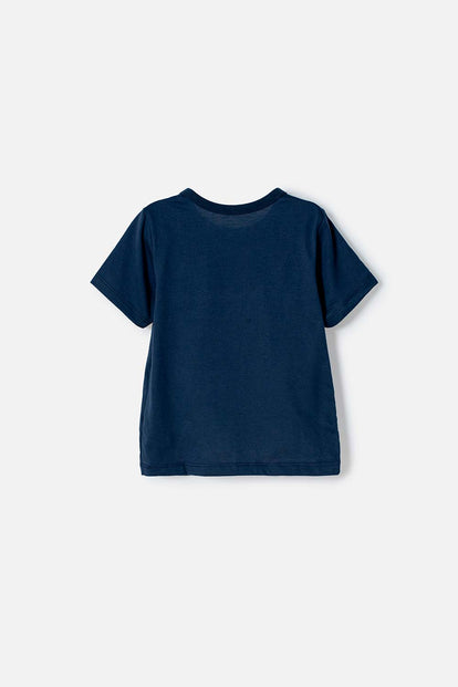 CAMISETA DE CARS MANGA CORTA AZUL PARA NIÑO