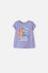 CAMISETA DE PAW PATROL MANGA CORTA LILA PARA NIÑA 2T A 6T