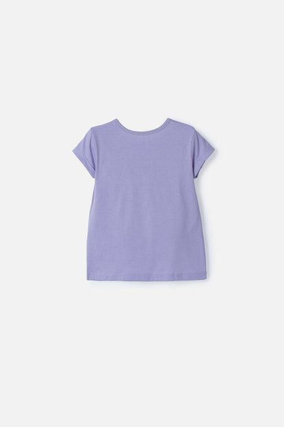 CAMISETA DE PAW PATROL MANGA CORTA LILA PARA NIÑA 2T A 6T