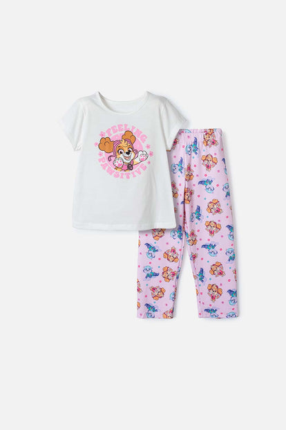PIJAMA DE PAW PATROL PANTALÓN LARGO MULTICOLOR PARA NIÑA 2T A 6T