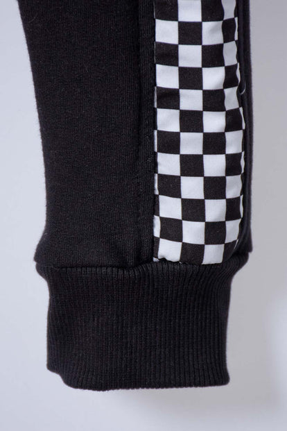 CONJUNTO DE CARS CON BUZO ROJO Y NEGRO PARA NIÑO 2T A 6T