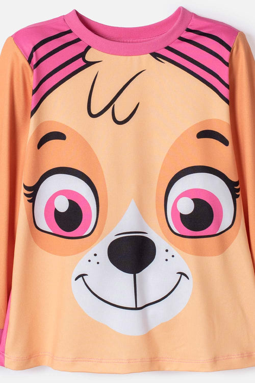 PIJAMA DE PAW PATROL PANTALÓN LARGO MULTICOLOR PARA NIÑA 2T A 6T