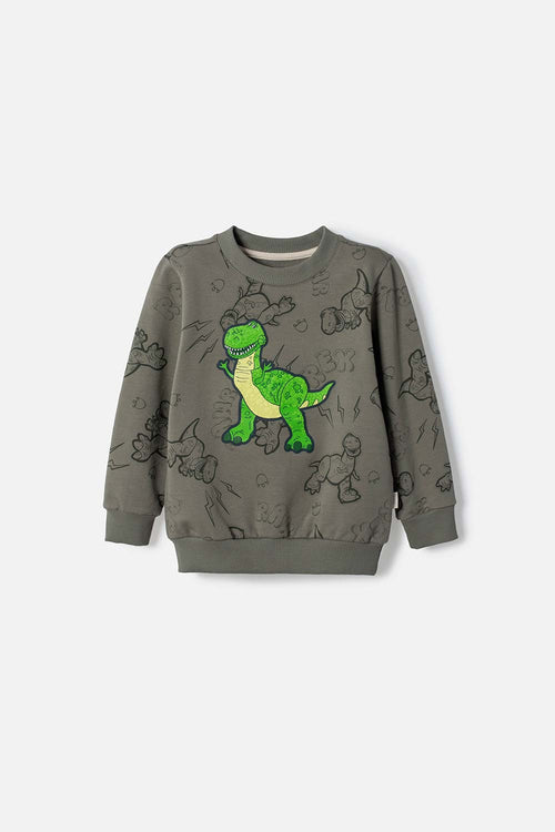 BUZO DE TOY STORY CERRADO VERDE PARA NIÑO 2T A 6T