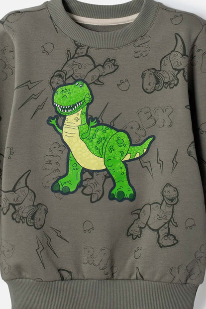 BUZO DE TOY STORY CERRADO VERDE PARA NIÑO 2T A 6T
