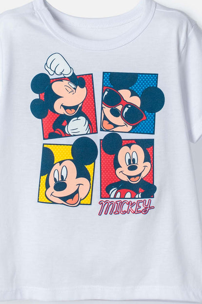 PIJAMA DE MICKEY MOUSE PANTALÓN LARGO PARA NIÑO 2T A 6T