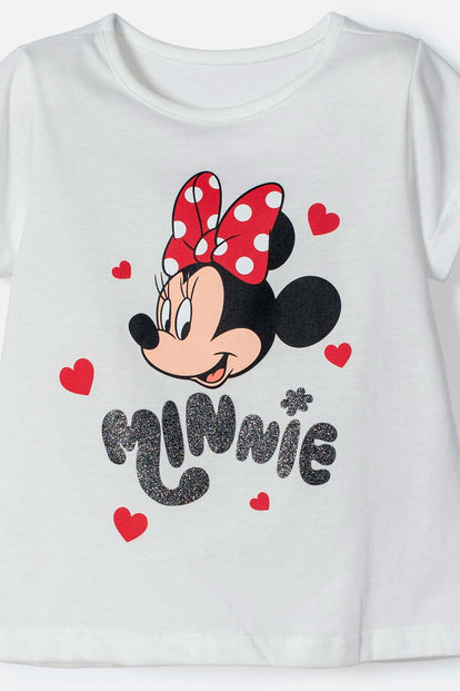 PIJAMA DE MINNIE MOUSE PANTALÓN LARGO MULTICOLOR PARA NIÑA 2T A 6T