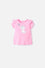 CAMISETA GATA MARIE ROSADA PARA NIÑA 2T A 6T