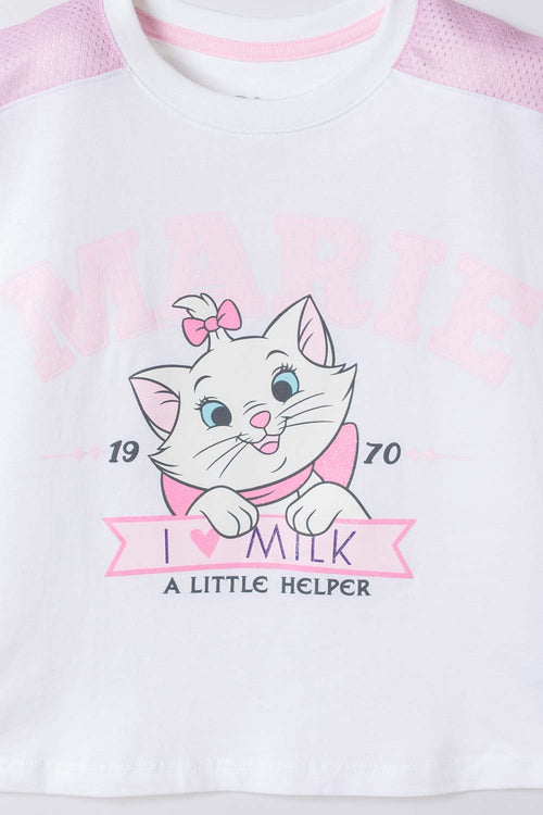 CONJUNTO GATA MARIE CON JOGGER MULTICOLOR PARA NIÑA 2T A 6T