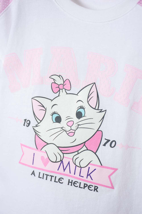 CONJUNTO GATA MARIE CON JOGGER MULTICOLOR PARA NIÑA 2T A 6T