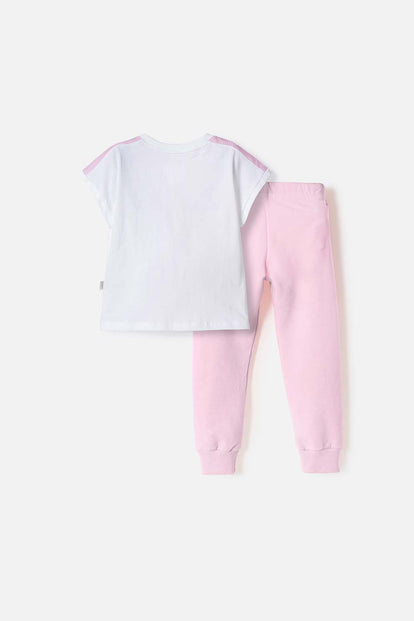CONJUNTO GATA MARIE CON JOGGER MULTICOLOR PARA NIÑA 2T A 6T