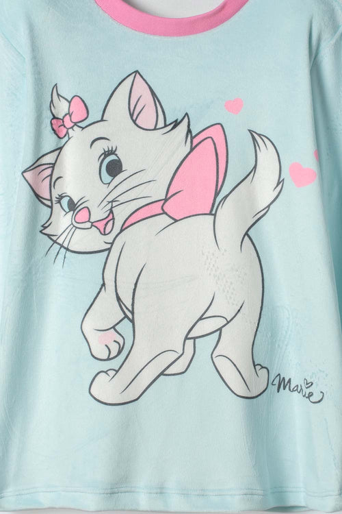 PIJAMA GATA MARIE PANTALÓN LARGO MULTICOLOR PARA NIÑA 2T A 6T