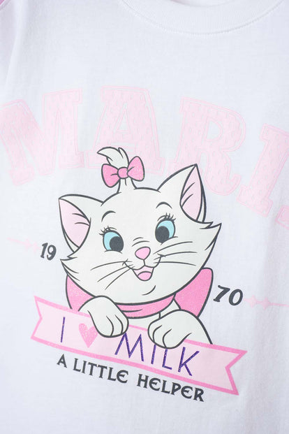CONJUNTO DE LA GATA MARIE EN SHORT MULTICOLOR PARA NIÑA 2T A 6T