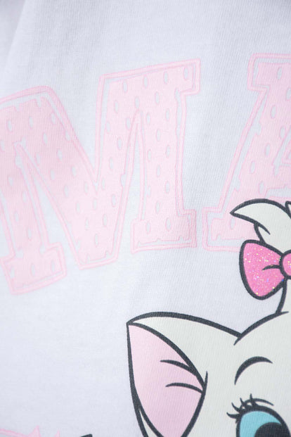 CONJUNTO DE LA GATA MARIE EN SHORT MULTICOLOR PARA NIÑA 2T A 6T