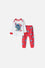 PIJAMA DE STITCH PANTALÓN LARGO BLANCO Y ROJO PARA BEBÉ UNISEX
