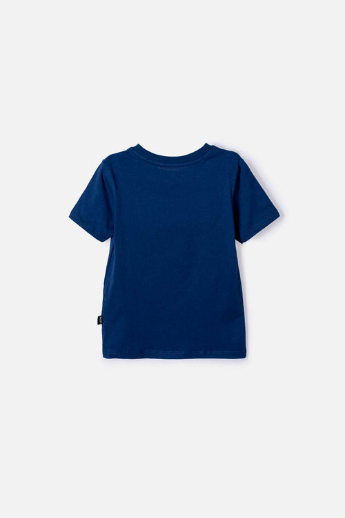 CAMISETAS DE LA NASA MANGA CORTA AZUL PARA NIÑO 2T A 6T