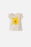 CAMISETA DE WINNIE POOH MANGA CORTA ALMENDRA PARA NIÑA 2T A 6T