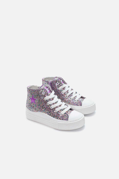 TENIS DE MIC BRILLANTES PARA NIÑA