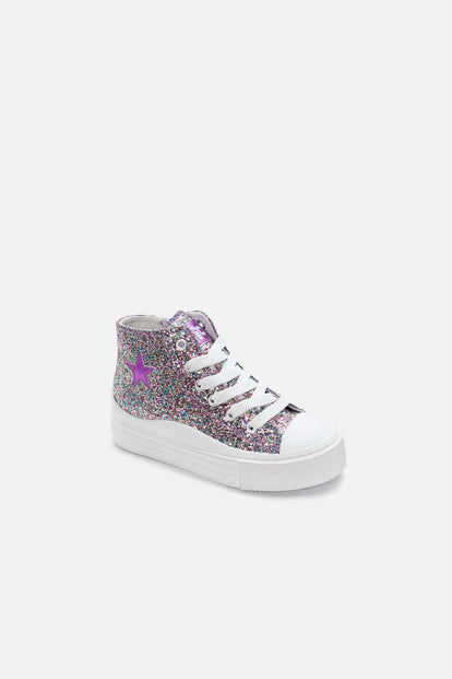 TENIS DE MIC BRILLANTES PARA NIÑA