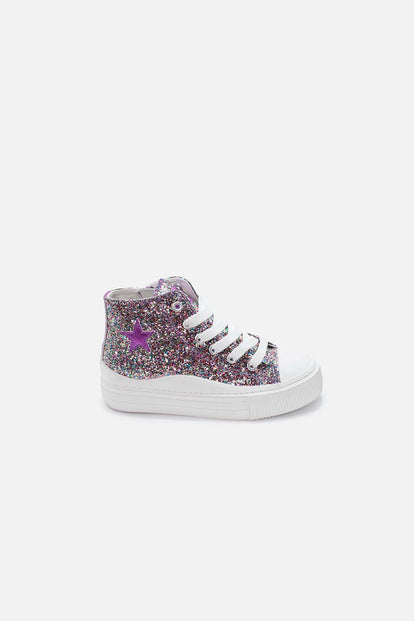 TENIS DE MIC BRILLANTES PARA NIÑA