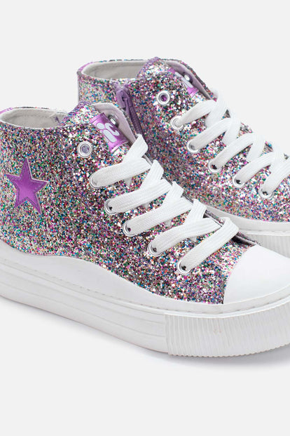 TENIS DE MIC BRILLANTES PARA NIÑA