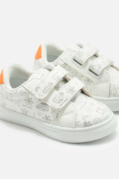 TENIS DE LITTLEMIC BLANCOS PARA NIÑO