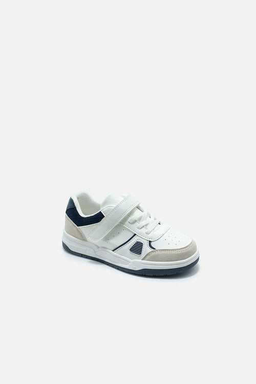 TENIS DE MIC BLANCO Y GRIS PARA NIÑO